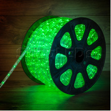 Дюралайт LED, постоянное свечение (2W) - зеленый, бухта 100м